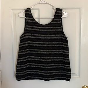 Madewell Black & White Striped Top